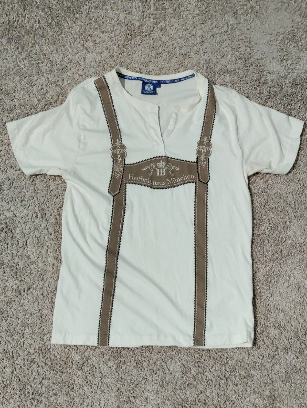 Men's Oktoberfest T-Shirt with Lederhosen Print